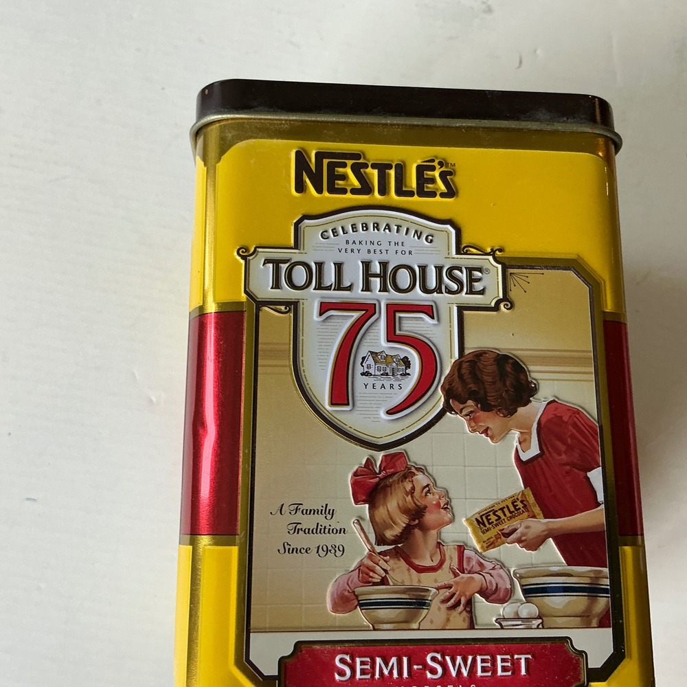 Nestle 75th Anniversary Tin Mrs Fields Cookie Book Sunset Cookies Cookbook Lot